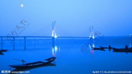 湘潭三桥夜景图片