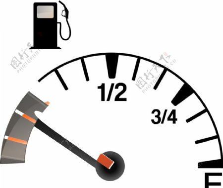 汽车油量表图片