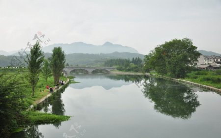 宏村山水图片