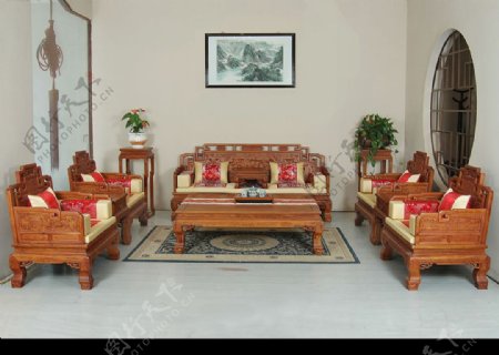 红木客厅家具2图片