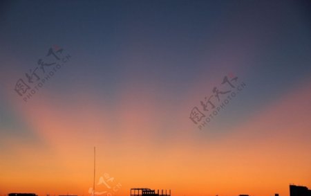 奥林匹克公园夕阳图片