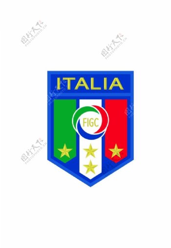 世界部分国家足球队队徽之意大利图片