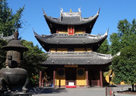 龙华寺钟楼图片