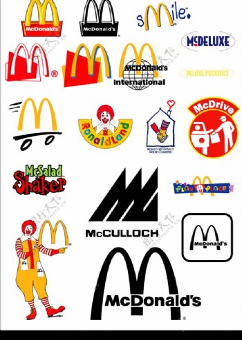 麦当劳标志全集CDR原文件图片