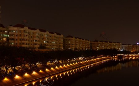 东莞运河夜景图片