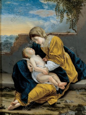 圣麦当娜和孩子图片