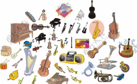 音乐素材乐器图片