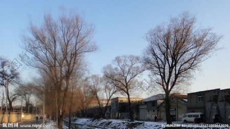 山村的冬天图片