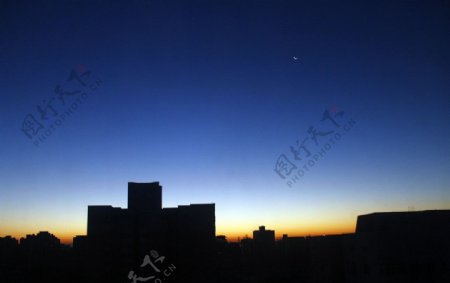 北京的晨曦图片