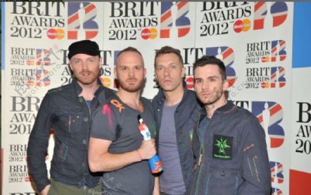ColdplayBRIT合影图片