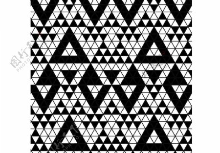 三角几何黑白底纹图片