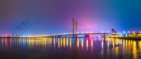 晋江大桥夜景图片