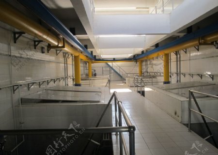 净水厂V型滤池下层图片
