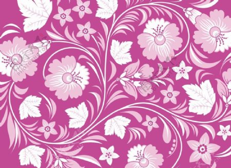 紫色高档花纹图片