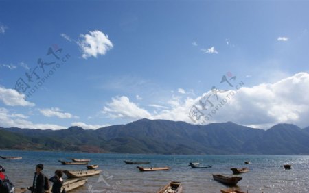 泸沽湖高清摄影图片