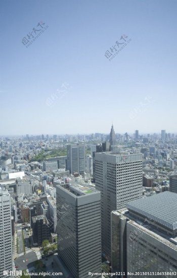 高空城市大楼图片