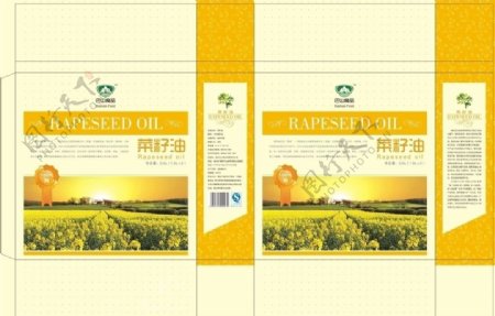 菜籽油包装盒图片