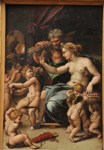 卢浮宫油画图片