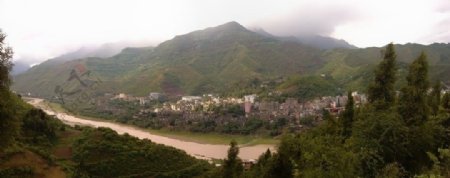 习水县土城镇全景图图片