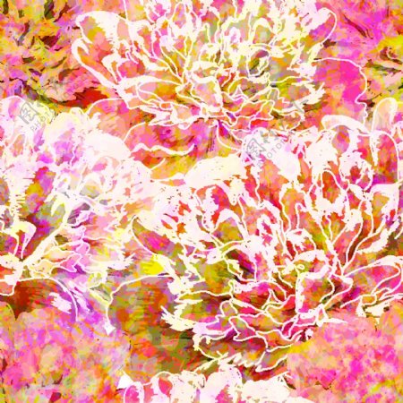 矢量花卉抽象背景图片