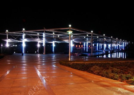 青岛开发区夜景图片