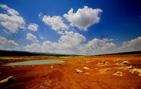 云南干旱的水库图片