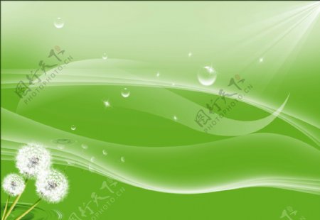 绿色炫彩背景电脑图片