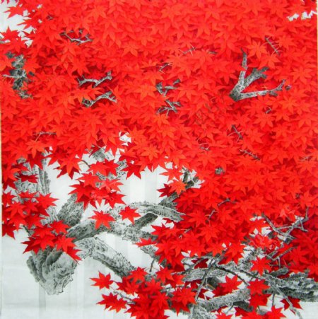 红红的秋图片