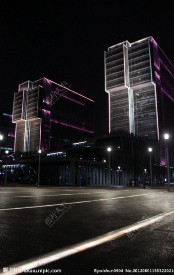 城市夜景摄影建筑图片