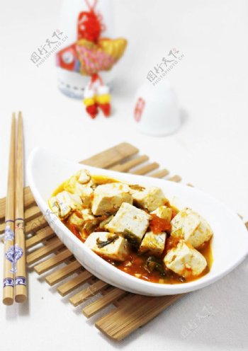 雪菜炒豆腐图片