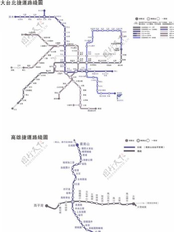 大台北地铁线路图图片