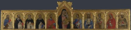 圣母圣婴与10个圣人图片