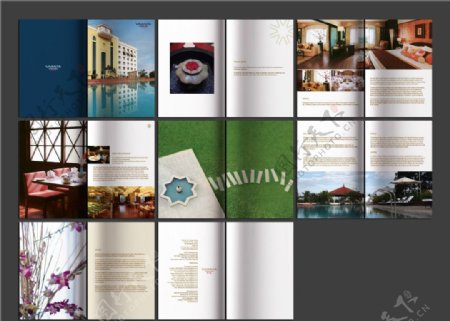酒店画册版式合层图片