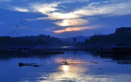 瀛湖风景图片