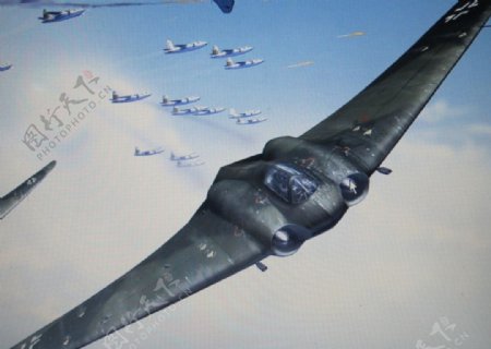 二战空战德国二战概念飞机Go229蝙蝠图片