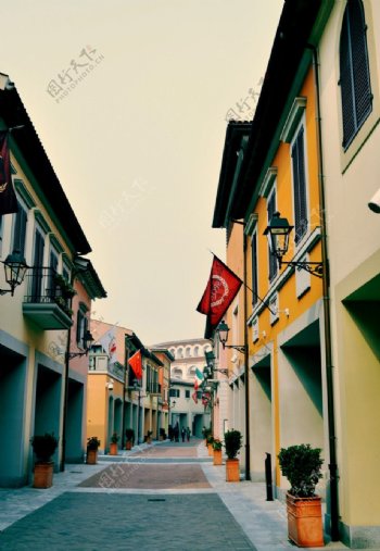 佛罗伦萨小镇街道图片