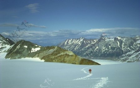 冰雪世界雪山风景图片