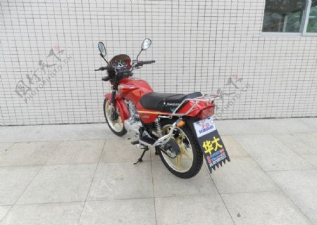 摩托车HJ1255B红色黄钢图片