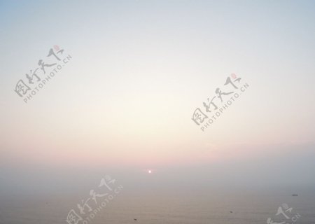 海陵岛日出前后图片