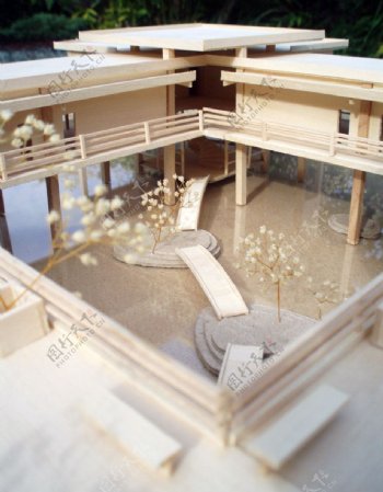 日式建筑模型图片