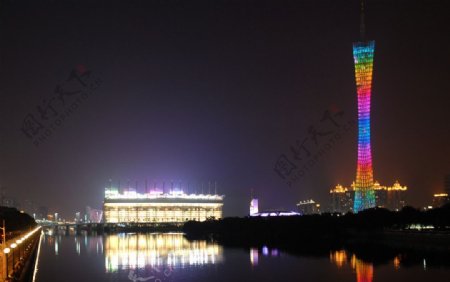 广州城市夜景图片