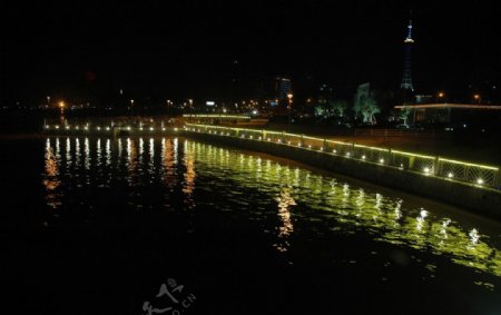 海滨公园LED夜景照明图片