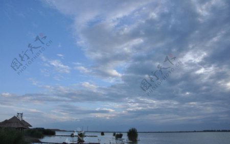 大西北河流风景图片