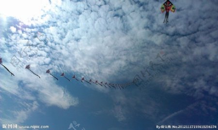 天空风筝图片