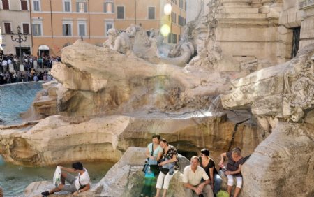 意大利罗马许愿池图片