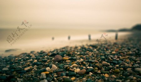 海边七彩石子图片