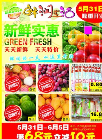 生鲜水果超市开业图片