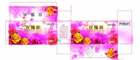 玫瑰茶盒子图片