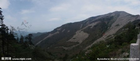 西安朱雀森林公园高山全景图片