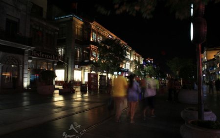 北京前门夜景图片